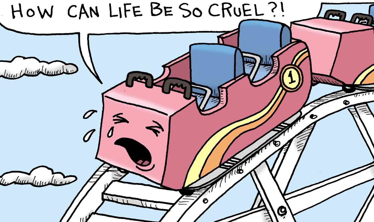 Emotional Comics For Roller Coaster Day